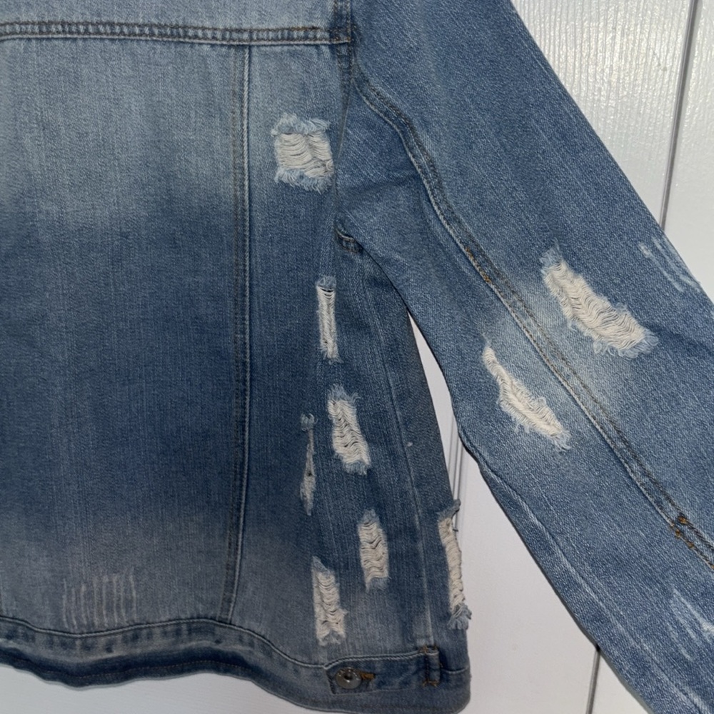 Distressed Denim Jacket - Picture 10 of 11